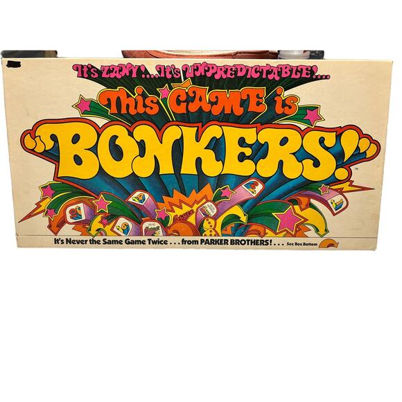 Vintage 1970's Parker Brothers THIS GAME IS BONKERS Board Game - Picture 1 of 6